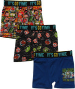 Teen Titans Faces Action 3 Pack Boys Boxer Briefs