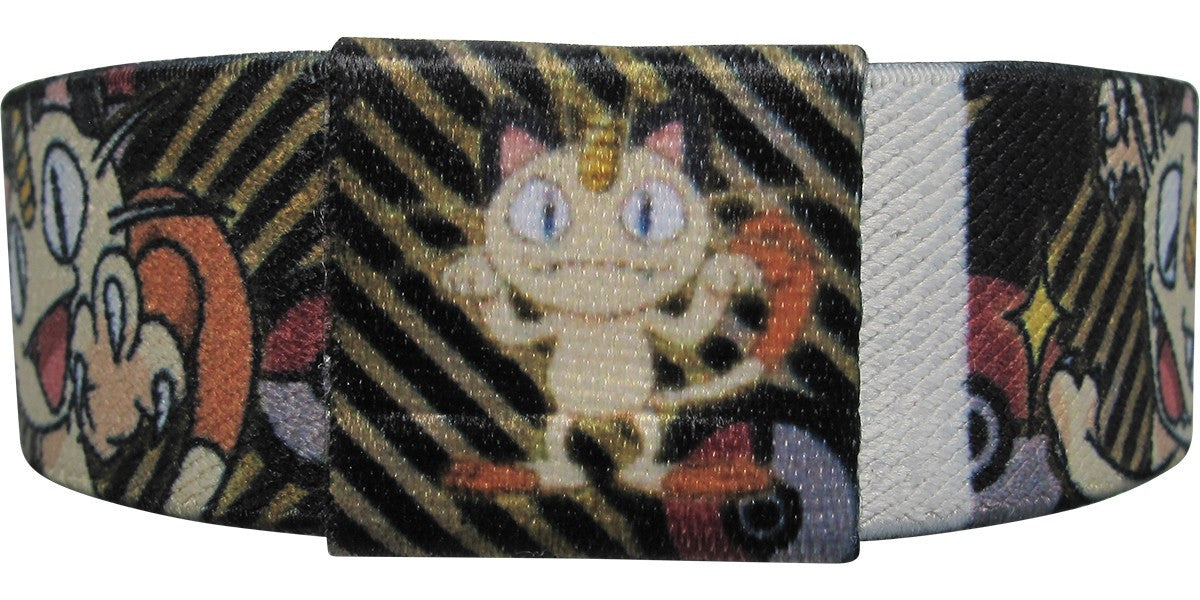Pokemon Meowth Faces Elastic Wristband