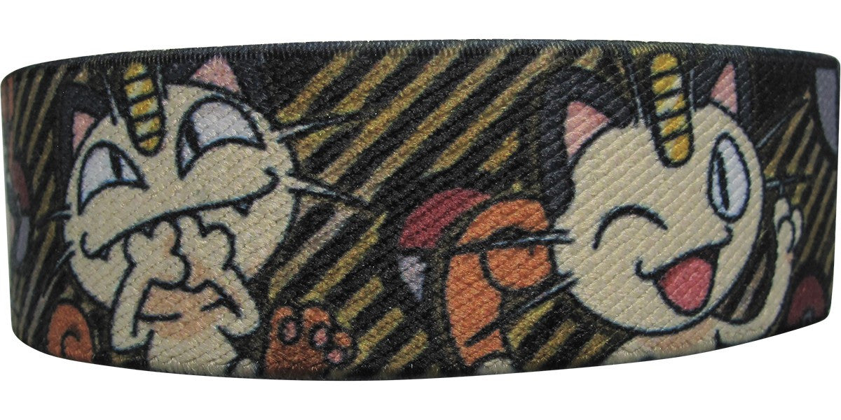 Pokemon Meowth Faces Elastic Wristband