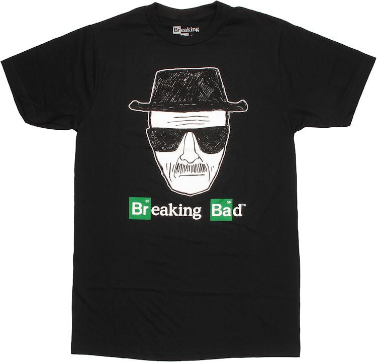 Breaking Bad Heisenberg Sketch T Shirt Sheer