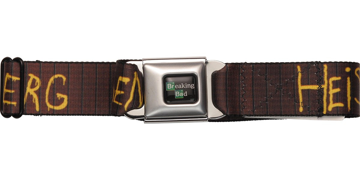 Breaking Bad Heisenberg Wall Graphitti Seatbelt Mesh Belt