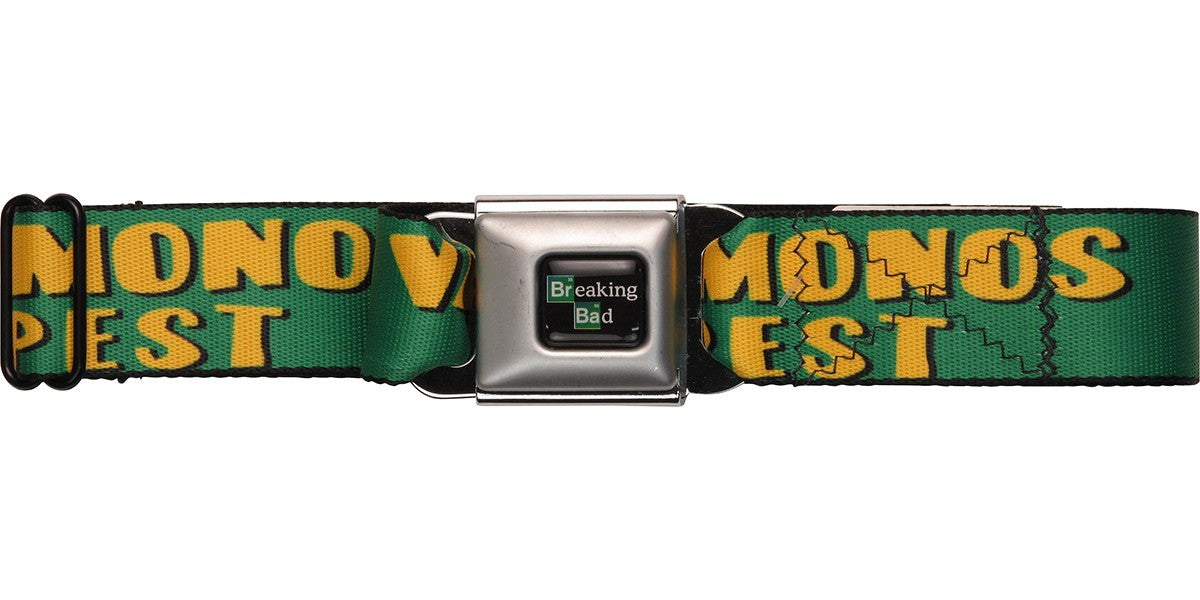 Breaking Bad Vamonos Pest Name Green Seatbelt Mesh Belt