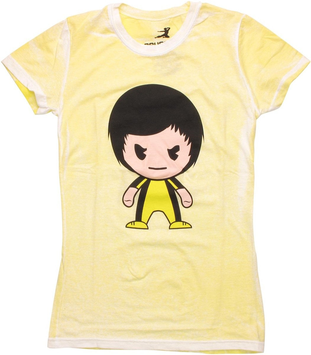 Bruce Lee Toon Distressed Baby Tee