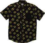 Batman Logos All Over Print Button Down Shirt