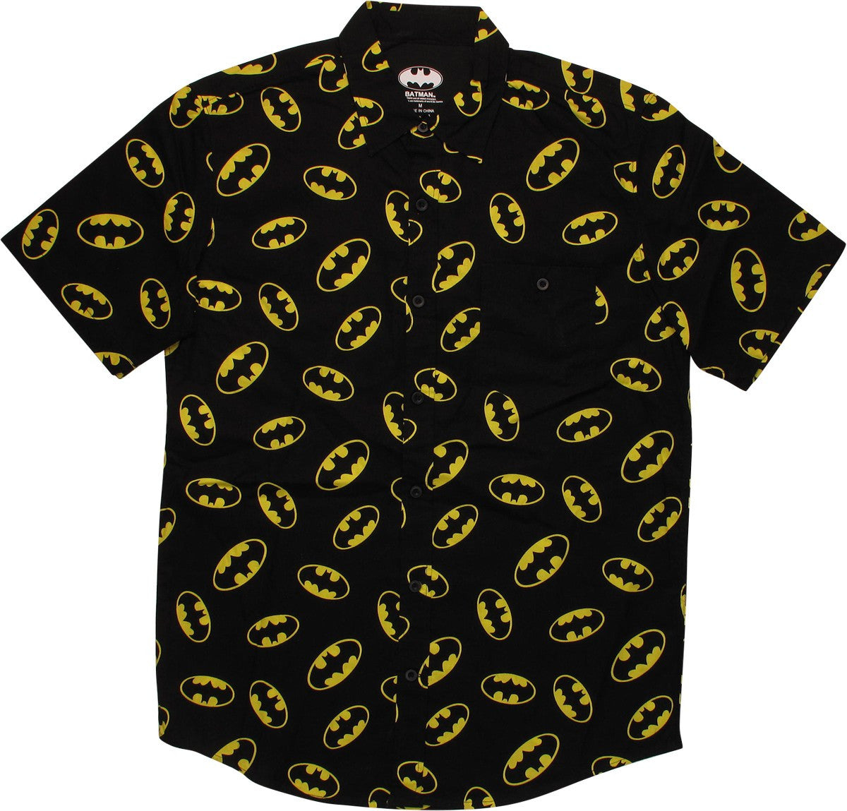 Batman Logos All Over Print Button Down Shirt