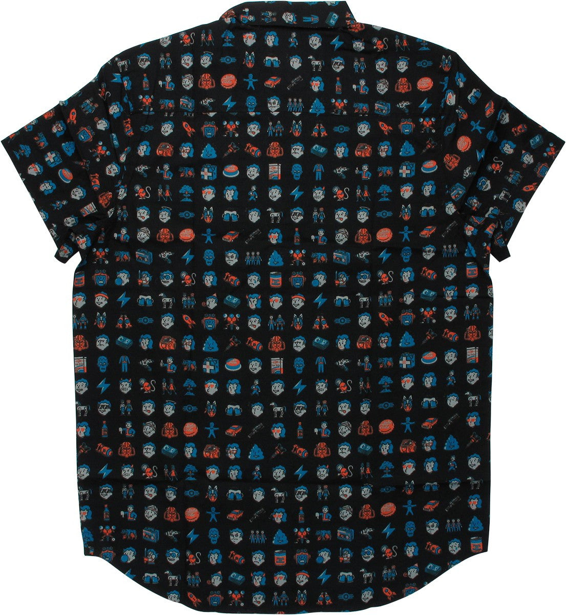 Fallout Vault Boy Emoji AoP Button Down Shirt