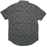 Naruto Village Anti Symbols Gray Button Shirt