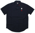 PlayStation Logo Navy Plaid Button Down Shirt