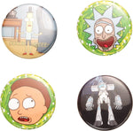 Rick and Morty Characters Button Set