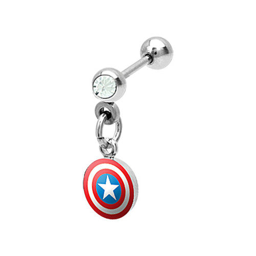 Captain America Cartilage Earring