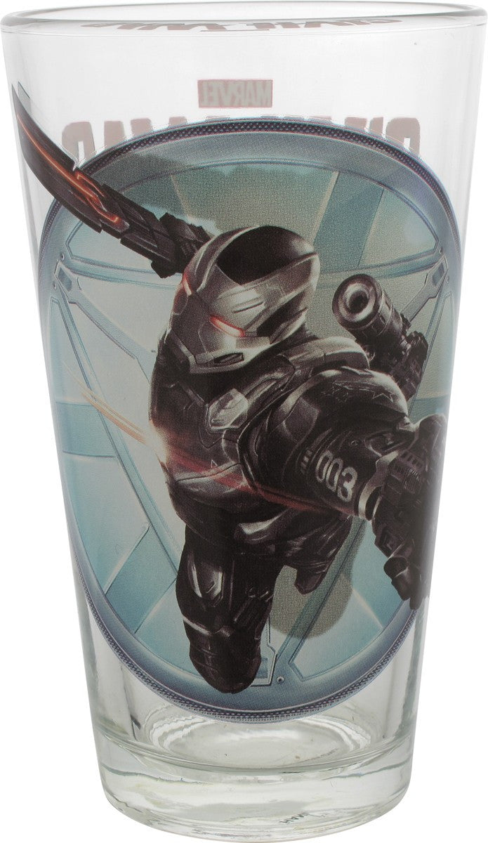 Captain America Civil War Machine TT Pint Glass