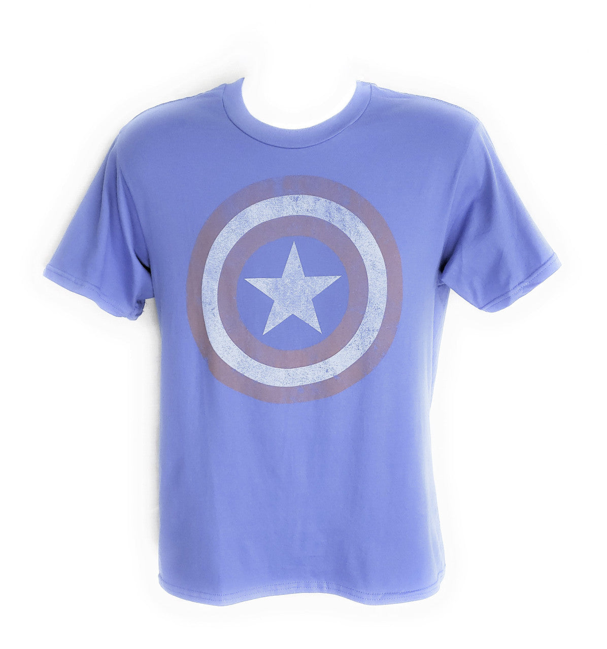 Captain America Distressed Shield T Shirt Sheer