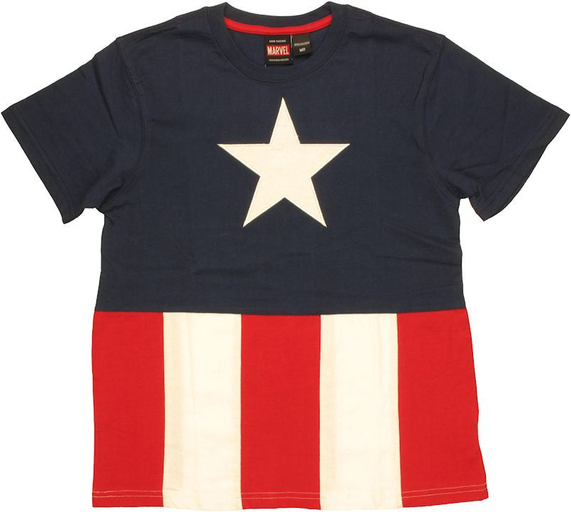 Captain America Embroidered Youth T Shirt