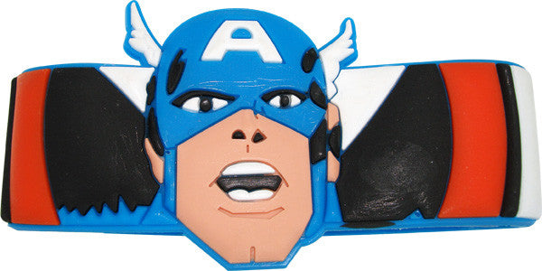 Captain America Head Rubber Wristband