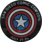 Captain America Logo San Diego Comic Con 2016 Pin