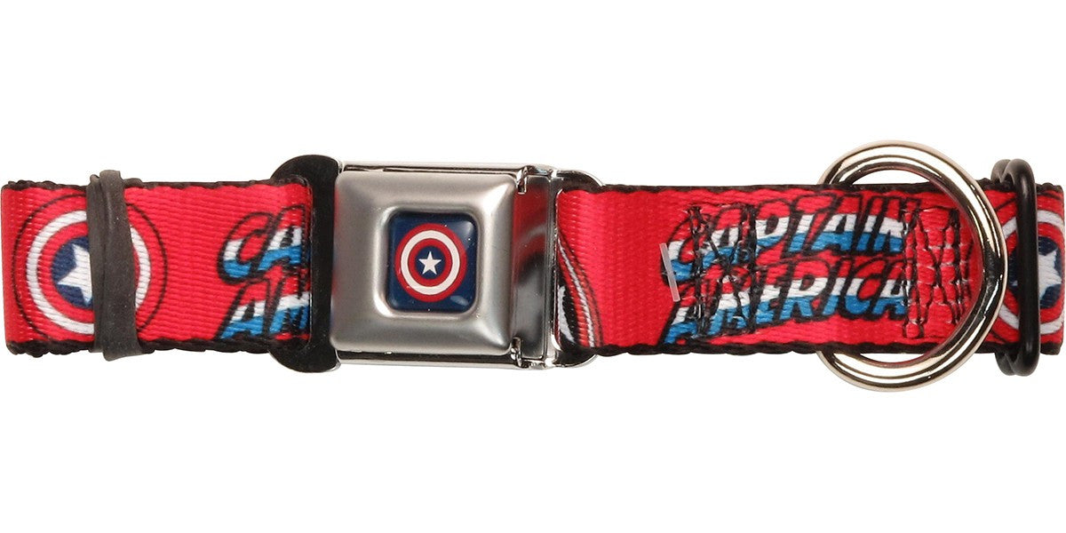 Captain America Name and Shield Pet Collar
