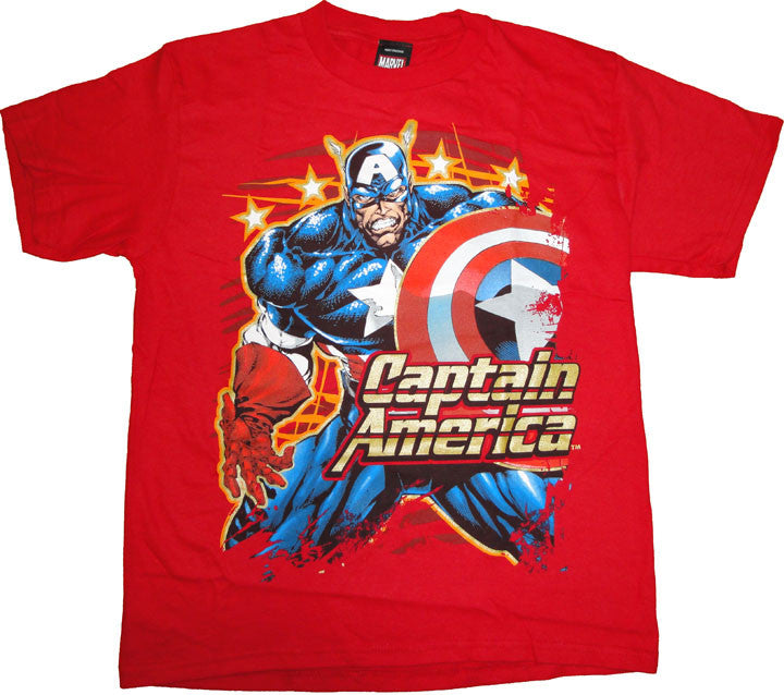 Captain America Rage Youth T Shirt