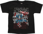 Captain America Shatter Youth T Shirt