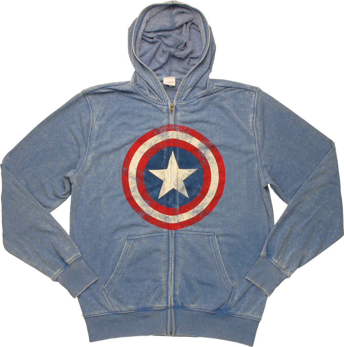 Captain America Shield Lightweight Zip Hoodie