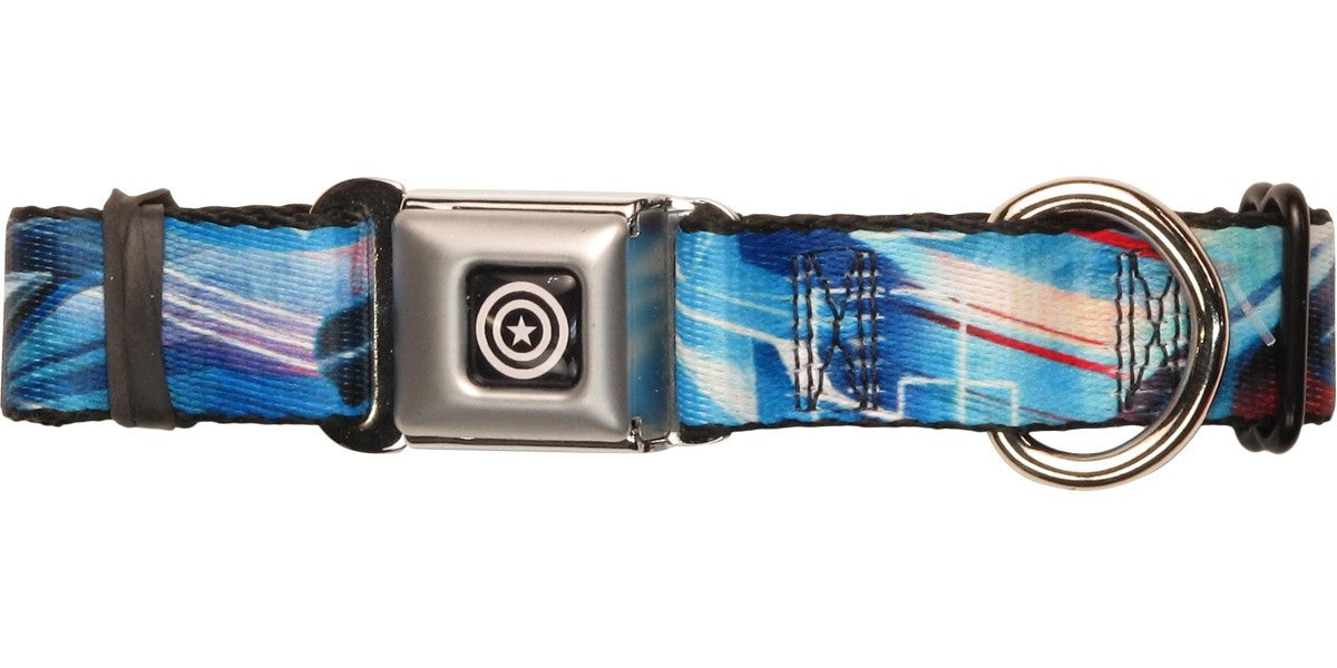 Captain America Shield Streaks Pet Collar