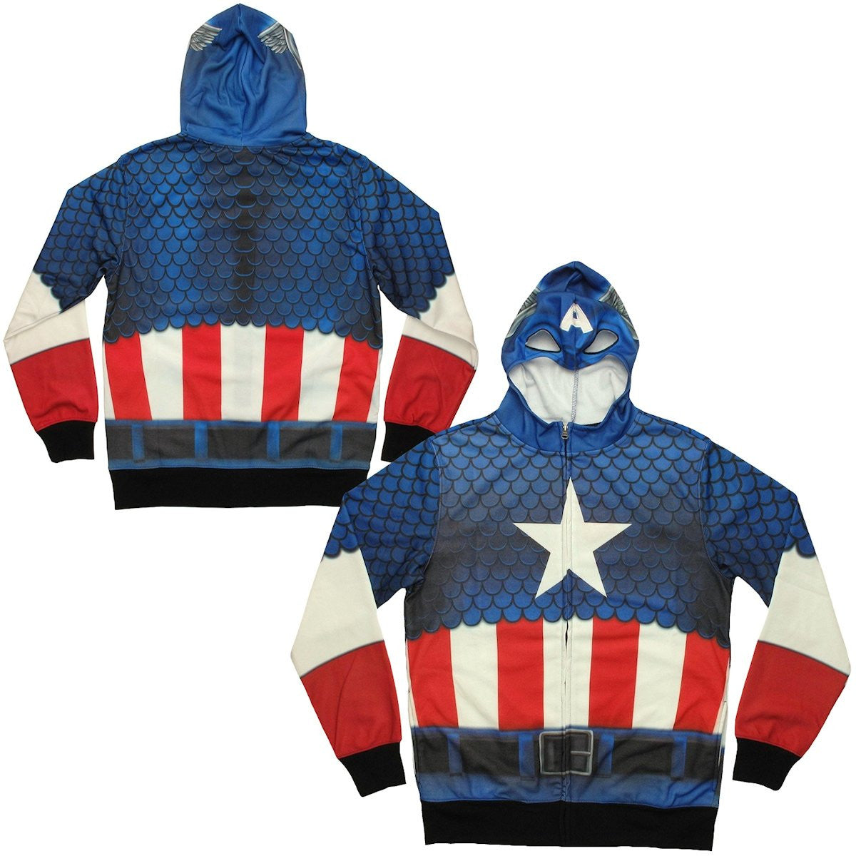 Captain America Sublimated Costume Hoodie