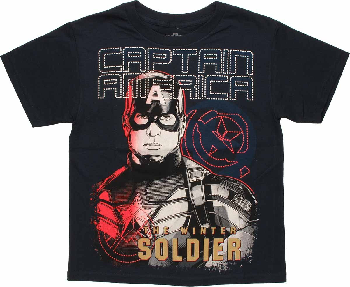 Captain America Winter Soldier Name Youth T Shirt