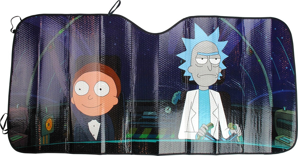 Rick and Morty Ship Accordion Car Shade
