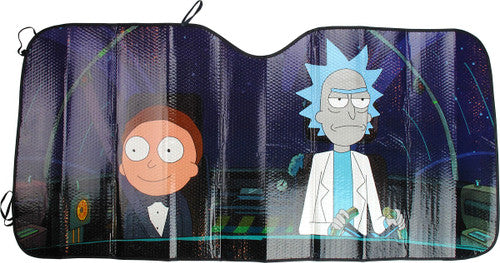 Rick and Morty Ship Accordion Car Shade