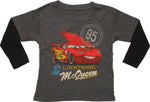 Cars Lightning McQueen WGP Pose LS Toddler T-Shirt