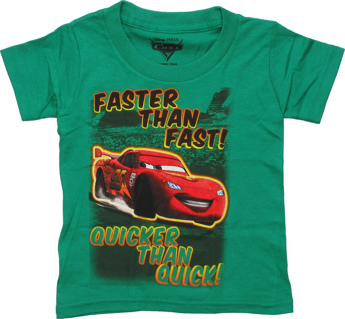 Cars McQueen Fast And Quick Green Toddler T-Shirt