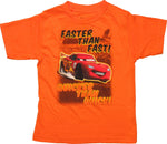 Cars McQueen Faster Quicker Orange Toddler T-Shirt