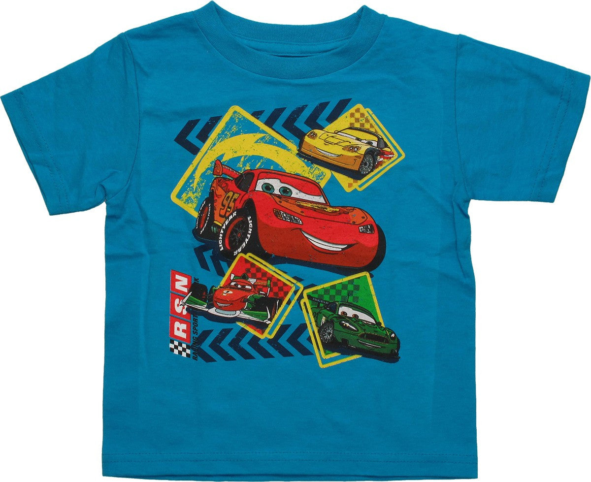 Cars McQueen Squares Toddler T Shirt