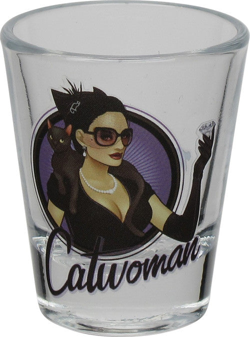 Catwoman Bombshell Mini Toon Tumbler Shot Glass