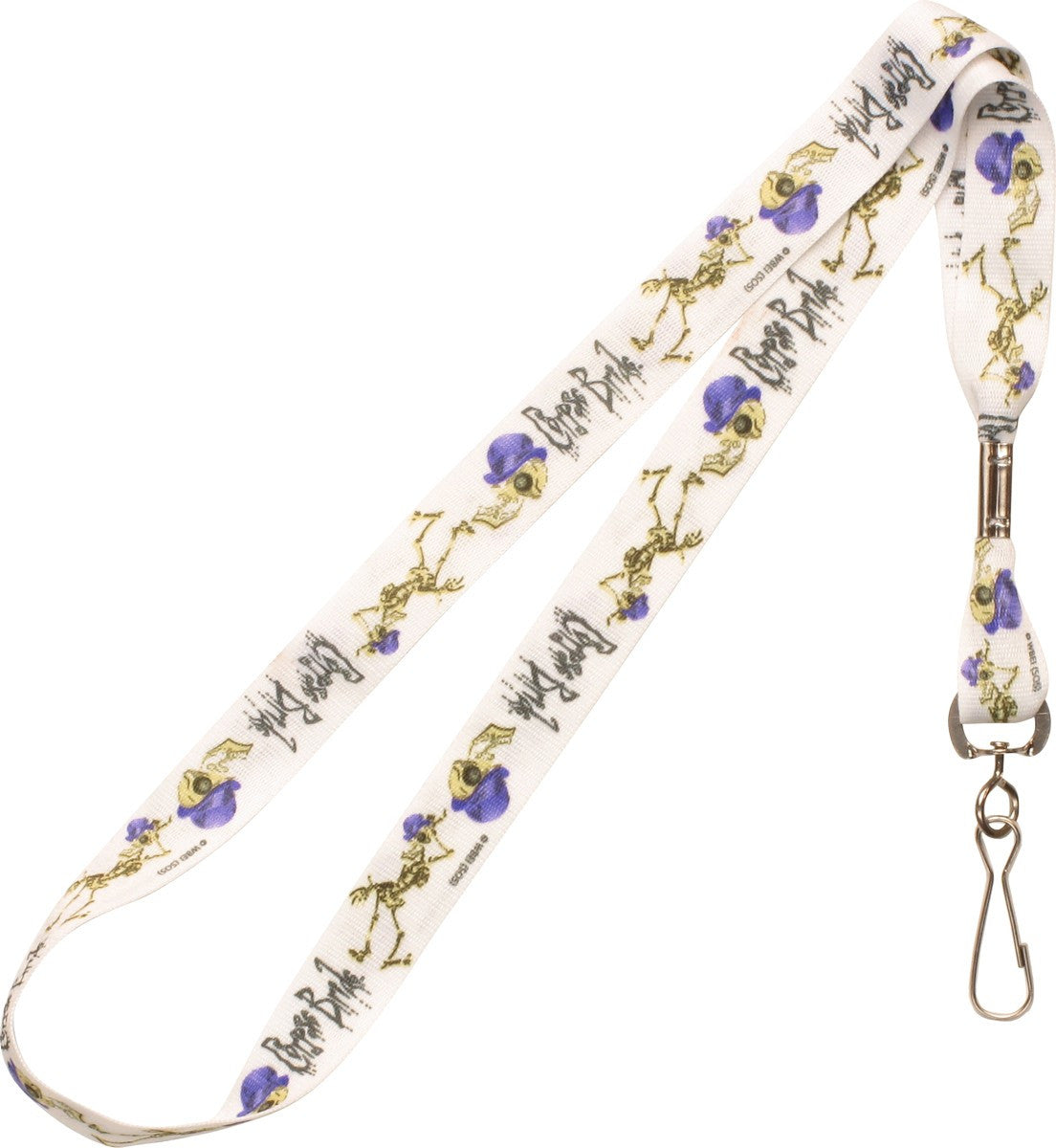 Corpse Bride Skeleton and Name Lanyard