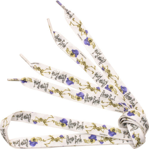 Corpse Bride Skeleton and Name Shoe Laces