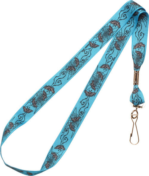 Corpse Bride Web And Butterflies Lanyard