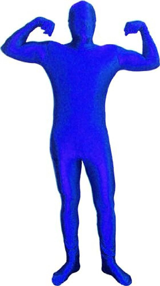 Full Body Blue Spandex Suit