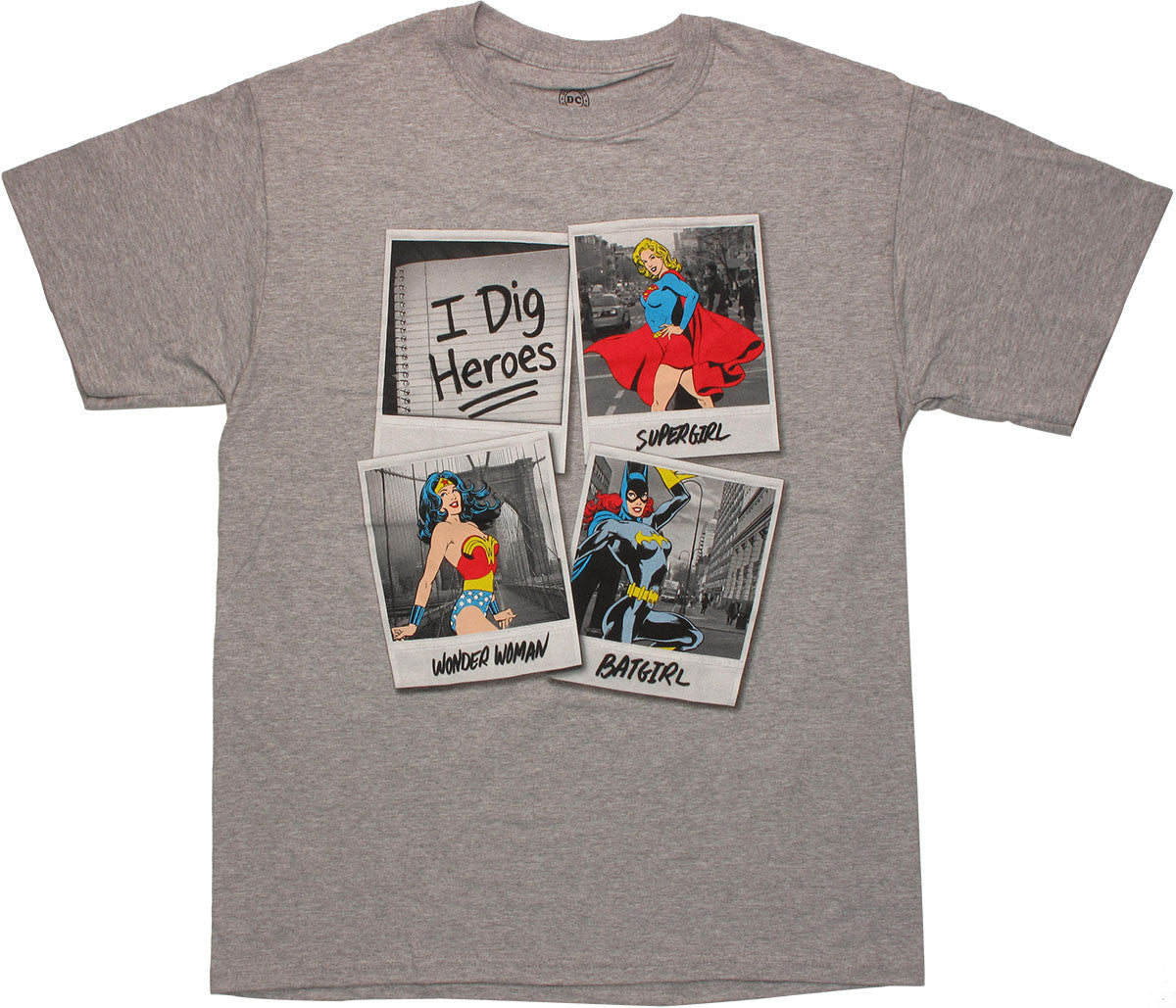 DC Comics Dig Heroes T Shirt