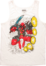 Deadpool Shattered Glass Jump Tank Top