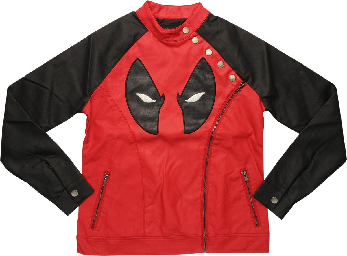 Deadpool Sidezip Women Moto Jacket