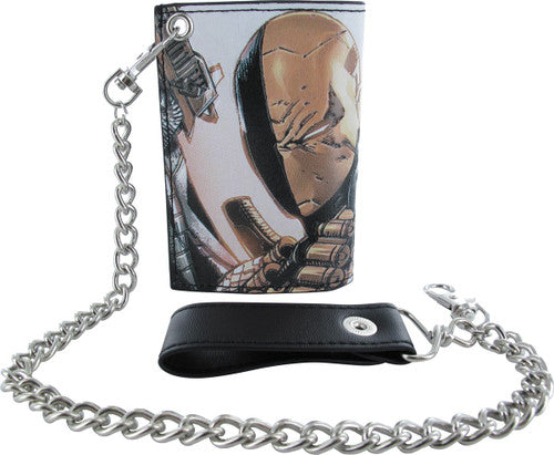 Deathstroke Embossed Chain Trifold Wallet