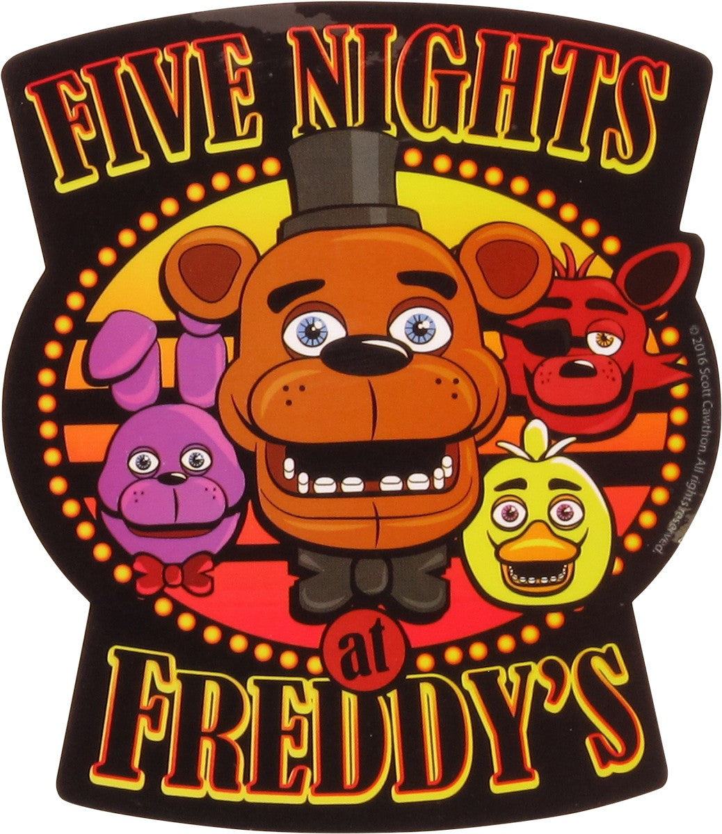 Five Nights at Freddy's Group Heads Sticker
