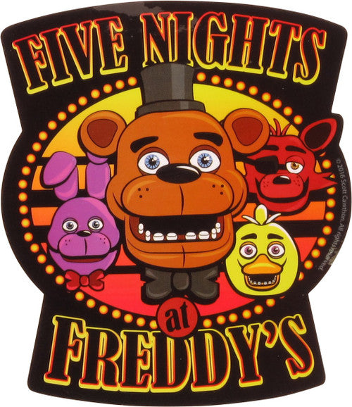 Five Nights at Freddy's Group Heads Sticker