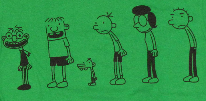 Diary of a Wimpy Kid Line Green Long Sleeve Youth T Shirt