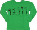 Diary of a Wimpy Kid Line Green Long Sleeve Youth T Shirt