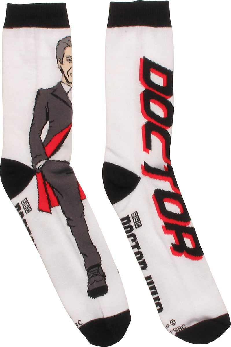 Doctor Who 12th Doc Toon Crew Socks