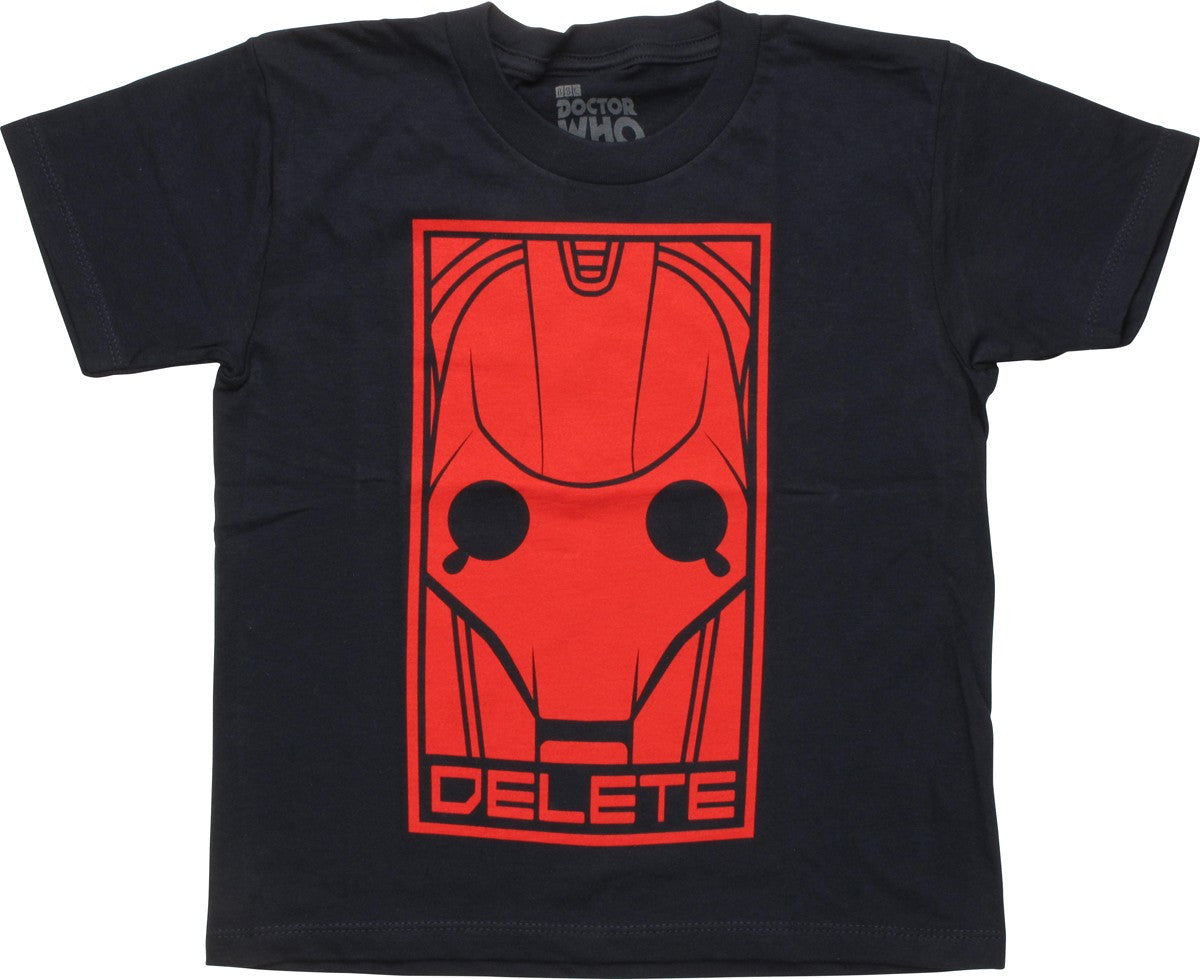 Doctor Who Cyberman Delete Juvenile T-Shirt
