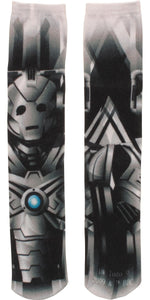 Doctor Who Cyberman Sublimated Crew Cut Socks
