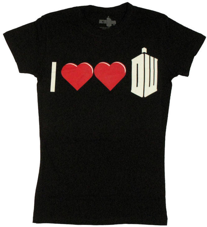 Doctor Who Double Heart Baby Tee