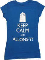 Doctor Who Keep Calm Allons-y Baby Tee